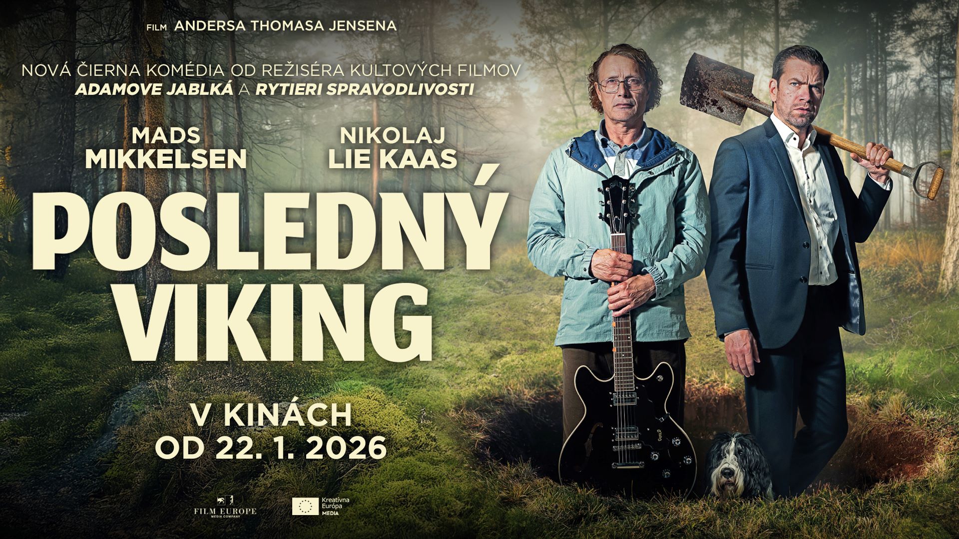 Mads Mikkelsen a Nikolaj Lie Kaas v dánskej komediálnej dráme Posledný Viking